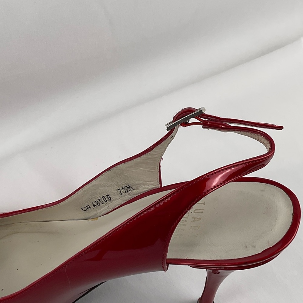 Stuart Weitzman Red Patent Leather Heels‎ - Picture 5 of 7
